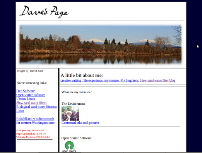 home page sample